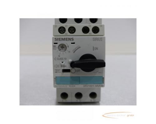 Siemens 3RV1021-4AA10 Leistungsschalter 16A / 208A + 3RV1907-1E Hilfsschalter - Bild 2