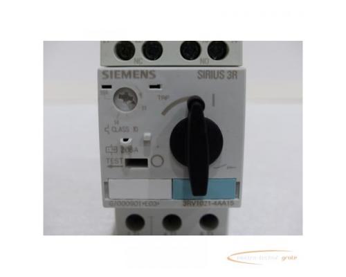 Siemens 3RV1021-4AA15 Leistungsschalter 16A / 208A + 3RV1901-1E Hilfsschalter - Bild 2