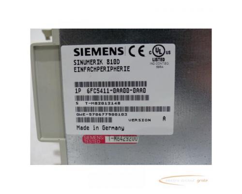 Siemens 6FC5411-0AA00-0AA0 Einfachperipheriemodul Version A SN:T-M82012148 - Bild 5