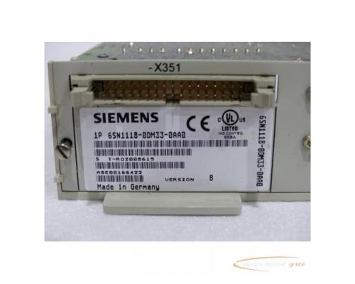 Siemens 6SN1118-0DM33-0AA0 Regelungseinschub Version B SN:T-R02008619 - Bild 4