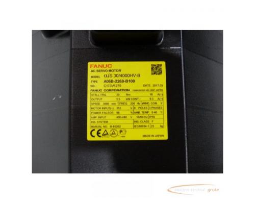 Fanuc A06B-2269-B100 AC Servo Motor SN:C173V1275 - Bild 5