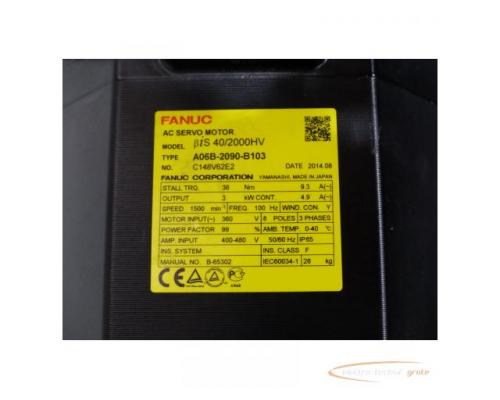 Fanuc A06B-2090-B103 AC Servo Motor SN:C148V62E2 - Bild 5