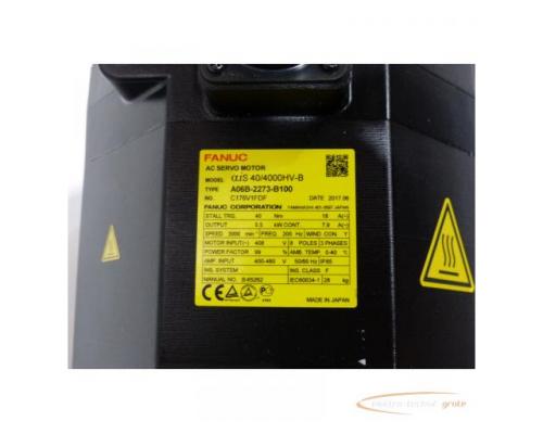 Fanuc A06B-2273-B100 AC Servo Motor SN:C176V1FDF - Bild 5