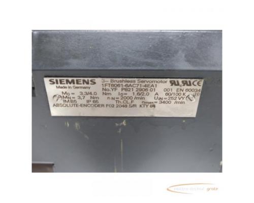 Siemens 1FT6061-6AC71-4EA1 Synchronservomotor SN:YFP821290601001 - Bild 4