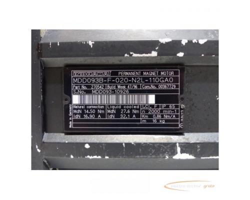 Indramat MDD093B-F-020-N2L-110GA0 Permanent Magnet Motor SN:MDD093-10926 - Bild 4