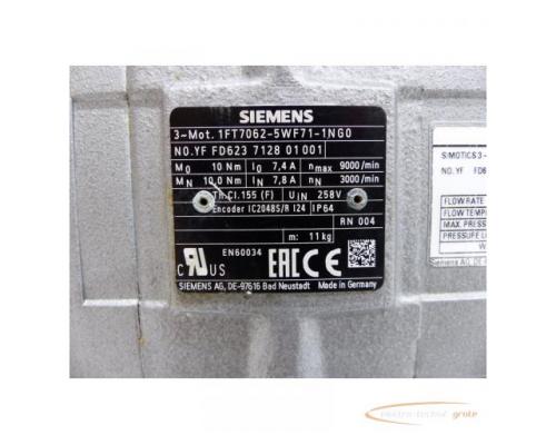 Siemens 1FT7062-5WF71-1NG0 Synchcronservomotor SN: YFFD623712801001 - Bild 4