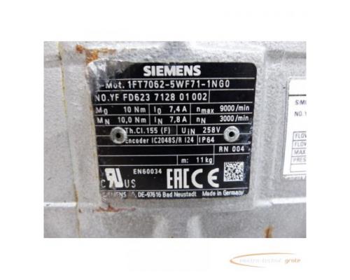 Siemens 1FT7062-5WF71-1NG0 Synchcronservomotor SN: YFFD623712801002 - Bild 4