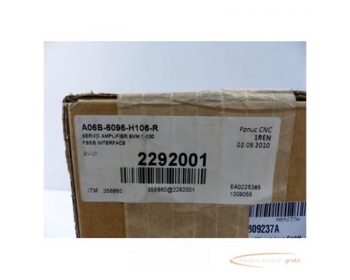 Fanuc A06B-6096-H106 - R Servo Amplifier SVM 1-130 SN:EA0225385 > ungebraucht! - Bild 3