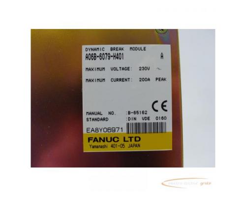 Fanuc A06B-6079-H401 Dynamic Break Module SN:EA8Y06971 > ungebraucht! - Bild 4