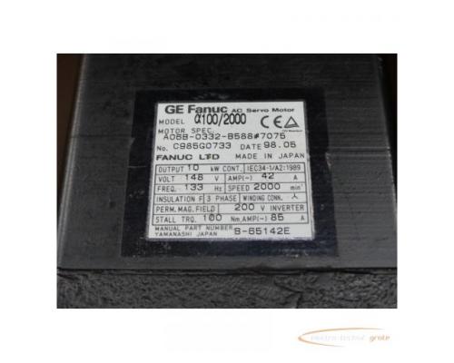 Fanuc A06B-0332-B588 # 7075 Servomotor SN:C985G0733 > ungebraucht! - Bild 4