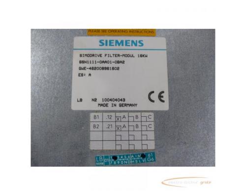 Siemens 6SN1111-0AA01-0BA2 Filter-Modul Version A SN:100404043 - Bild 3