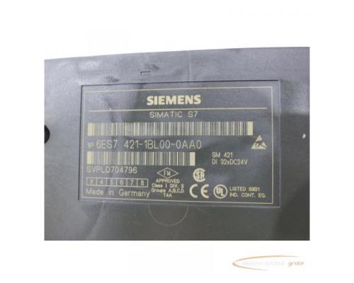 Siemens 6ES7421-1BL00-0AA0 Digitaleingabe E Stand 3 SN:VPLD704796 - Bild 4