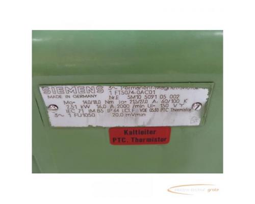 Siemens 1FT5074-0AC01 Permanent-Magnet-Motor SN:E5M10509105002 - Bild 4