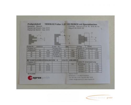 Maprox 3 ZF 125 REINOX480 193036.02 mit spez. Backen SN: 556 > ungebraucht! - Bild 5