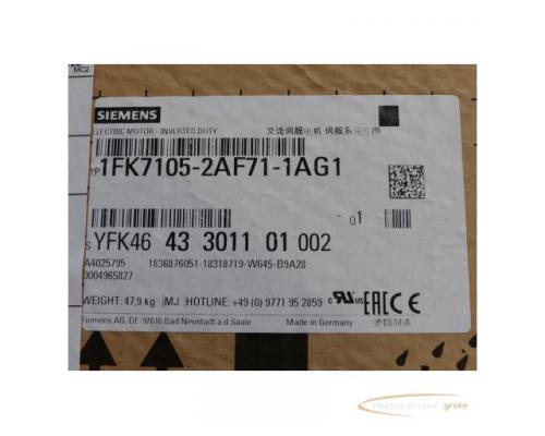 Siemens 1FK7105-2AF71-1AG1 Synchronmotor SN:YFK4643301101002 > ungebraucht! - Bild 4