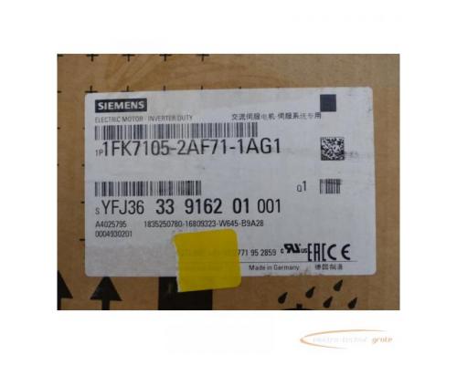 Siemens 1FK7105-2AF71-1AG1 Synchronmotor SN:YFJ3633916201001 > ungebraucht! - Bild 4