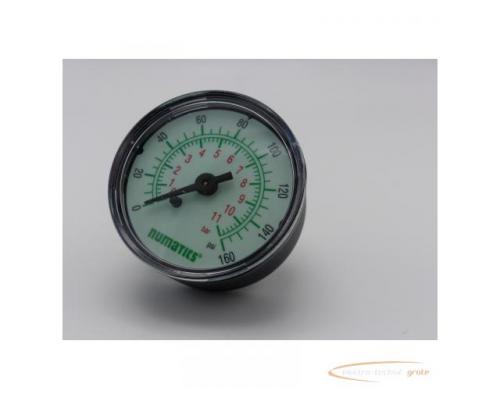 numatics Manometer 11 bar 160 psi F+R100 > ungebraucht! - Bild 1