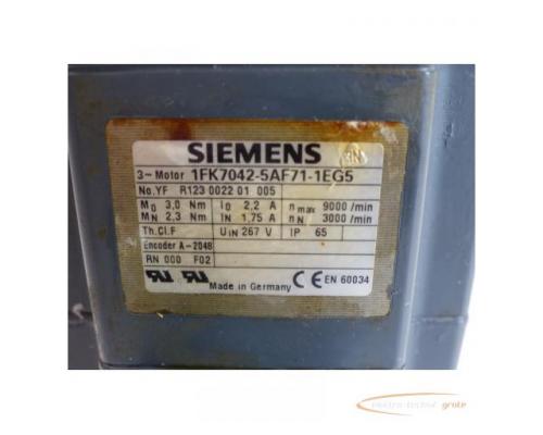 Siemens 1FK7042-5AF71-1EG5 Synchronservomotor SN:YFR123002201005 - Bild 4