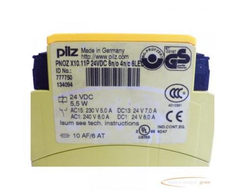 Pilz PNOZ X10.11P 24VDC 6n/o 4n/c 6LED Id.Nr. 777750 SN:134094 - Bild 5