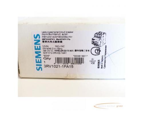 Siemens 3RV1021-1FA15 Leistungsschalter 3,5-5A max. - ungebraucht! - - Bild 6