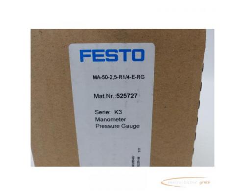 Festo MA-50-2.5-R1/4-E-RG Manometer 525727 > ungebraucht! - Bild 2