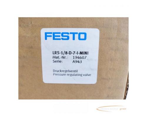 Festo LRS-1/8-D-7-I-MINI Druckregelventil 194607 - ungebraucht! - - Bild 5