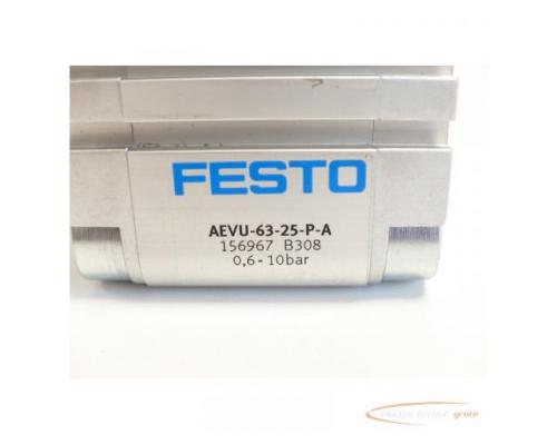 Festo AEVU-63-25-P-A Kompaktzylinder 156967 - ungebraucht! - - Bild 3