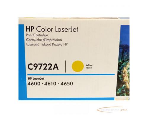 Hewlett Packard C9722A Druckerpatrone Gelb - ungebraucht! - - Bild 3