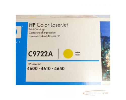 Hewlett Packard C9722A Druckerpatrone Gelb - ungebraucht! - - Bild 2