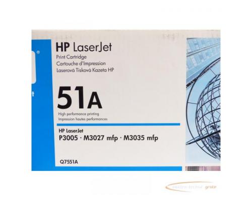 Hewlett Packard Q7551A Druckerpatrone Schwarz - ungebraucht! - - Bild 3