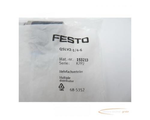 Festo QSLV2-1/4-6 Mat.-nr.: 153213 Mehrfachverteiler > ungebraucht! - Bild 5