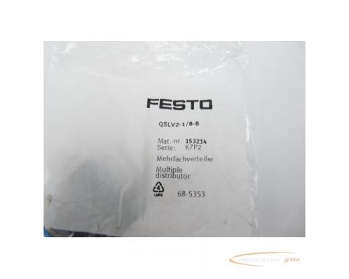 Festo QSLV2-1/8-8 Mat.-nr.:153214 Mehrfachverteiler > ungebraucht! - Bild 5