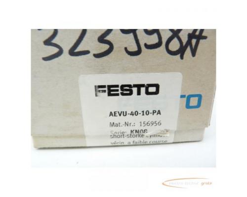 Festo AEVU-40-10-PA Mat.Nr. 156956 Kurzhubzylinder > ungebraucht! - Bild 2