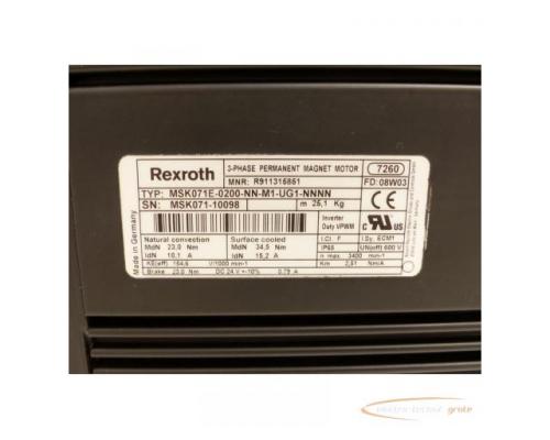 Rexroth MSK071E-0200-NN-M1-UG1-NNNN MNR: R911315851 SN:10098 - ungebraucht! - - Bild 4