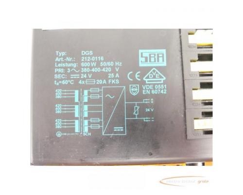 SBA DGS Transformator Art-Nr. 212-0116 SN:39/004 - Bild 4