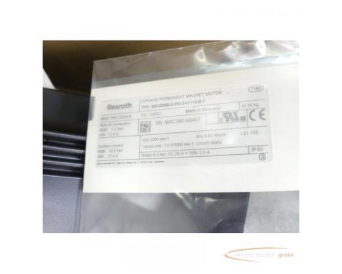 Rexroth MAC090B-0-PD-3-C/110-B-1 MNR: R911225475 SN:MAC090-68401 - ungebr.! - - Bild 3