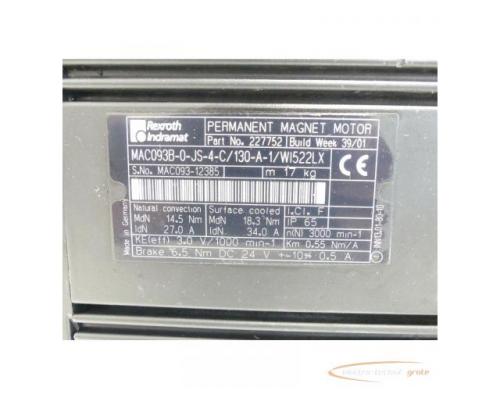 Rexroth Indramat MAC093B-0-JS-4-C / 130-A-1 / WI522LX SN:MAC093-12385 - Bild 5