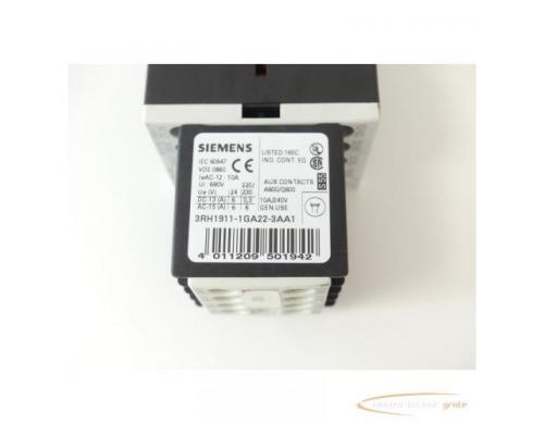 Siemens 3RH1262-1BB40 Schütz + 3RH1911-1GA22-3AA1 + 3RT1916-1BB00 Entstörmodul - Bild 3