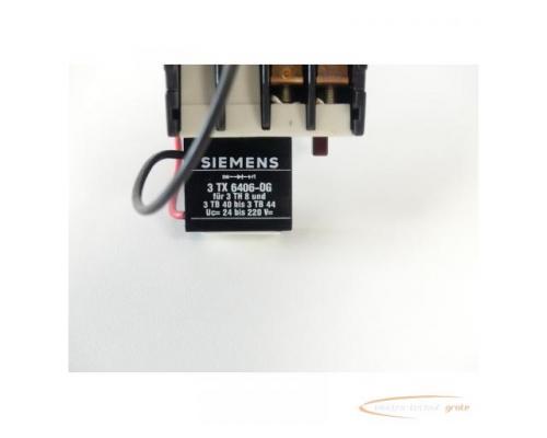 Siemens 3TB4012-0B Schütz Spulenspannung 24V DC + 3TX6406-0G Überspannungsdiode - Bild 3