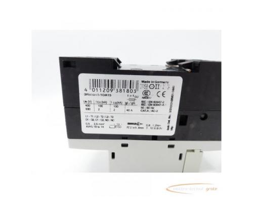 Siemens 3RV1011-1DA15 Motorschutzschalter + 3RV1901-1E Hilfsschalter - Bild 5