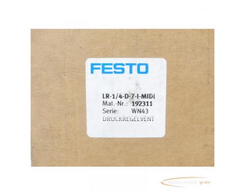 Festo LR-1/4-D-7-I-MIDI Mat.-Nr.: 192311 Druckregelventil - ungebraucht! - - Bild 2