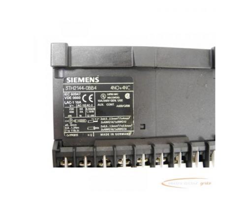 Siemens 3TH2144-0BB4 Hilfsschütz 24V DC Spulenspannung - Bild 3