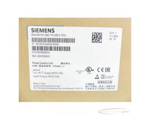 Siemens 6FC5370-8AA30-0WA0 SN:ZVFNY43000274 - ungebraucht! - - Bild 5