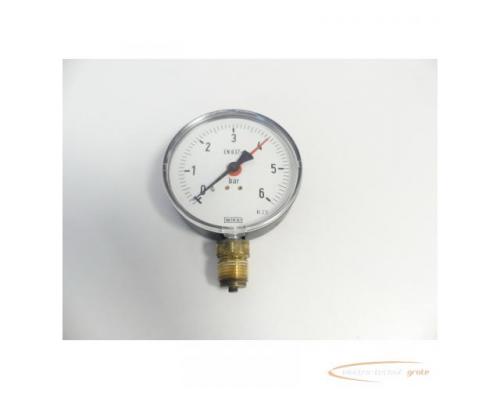 Wika Kl.2.5 Manometer 0 - 6 bar EN 837 - 1 - Bild 1