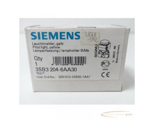 Siemens 3SB3204-6AA30 Leuchtmelder , gelb > ungebraucht! - Bild 2