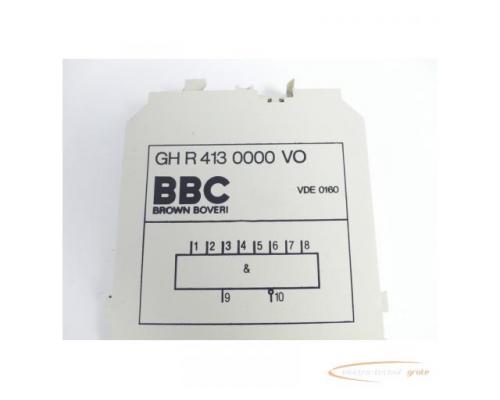 BBC GH R 413 0000 VO Relaismodul VDE 0160 - Bild 2