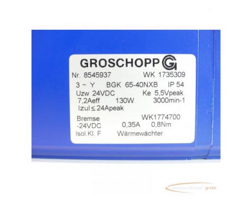 Groschopp WK 1735309 Motor mit Bremse WK1774700 + VE31-K-R-31 SN:8545937 - Bild 4