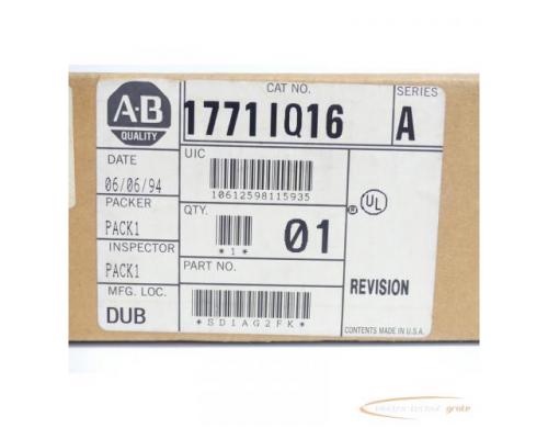 Allen Bradley 1771-IQ16 A Isolated 24V DC Input Module Series A - ungebraucht! - - Bild 3