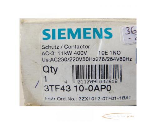 Siemens 3TF4310-0AP0 Schütz 220V Spulenspannung - ungebraucht! - - Bild 2