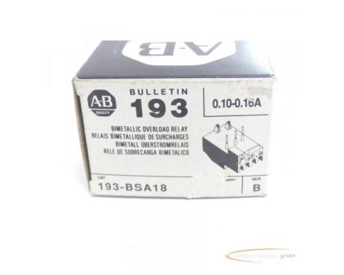 Allen Bradley 193-BSA18 Bimetall Überstromrelais 0,10-0,16 A - ungebraucht! - - Bild 6